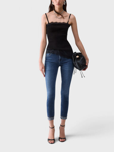 Skinny jeans with appliqu&eacute;s - 5