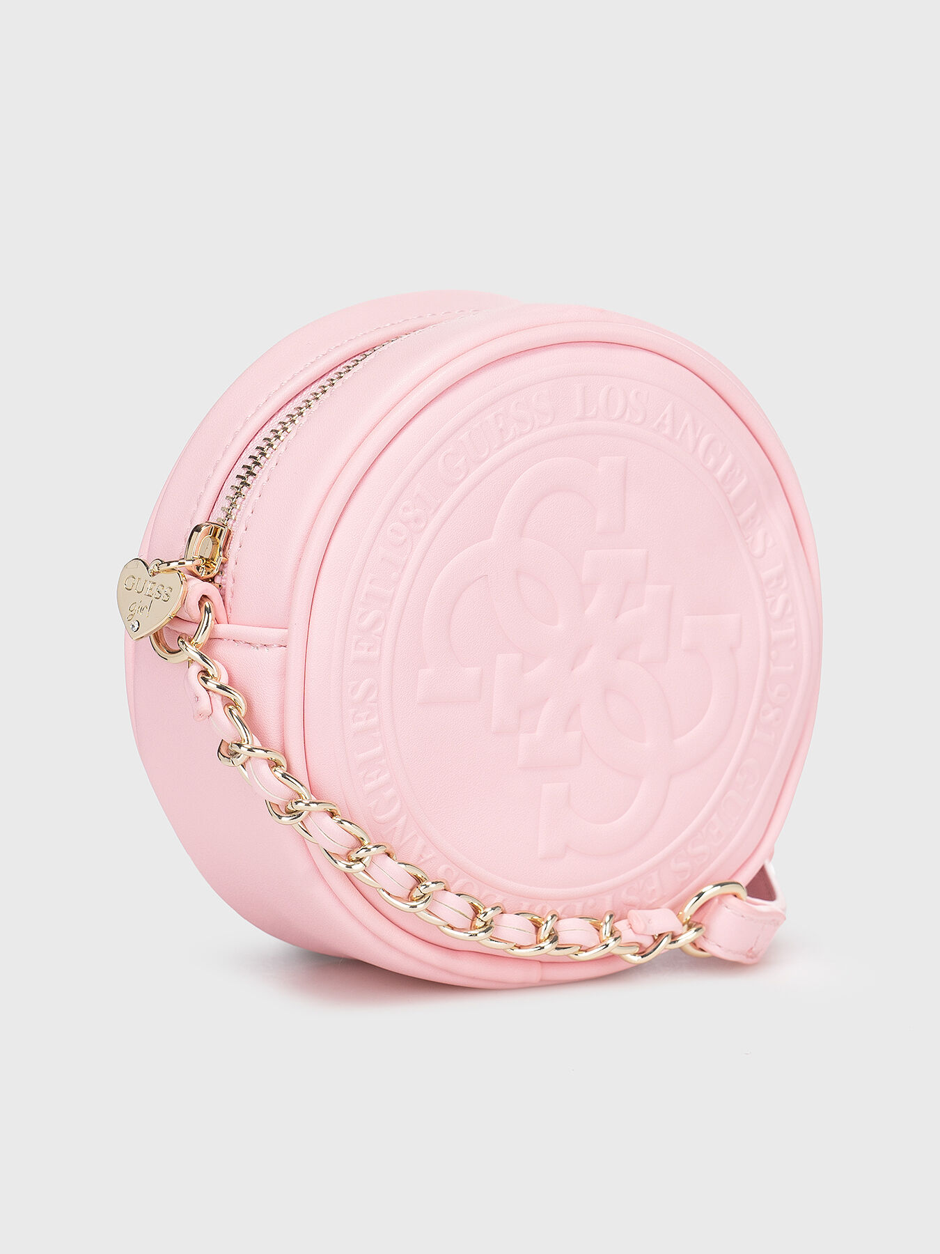 Round mini crossbody bag brand GUESS — Globalbrandsstore.com/en