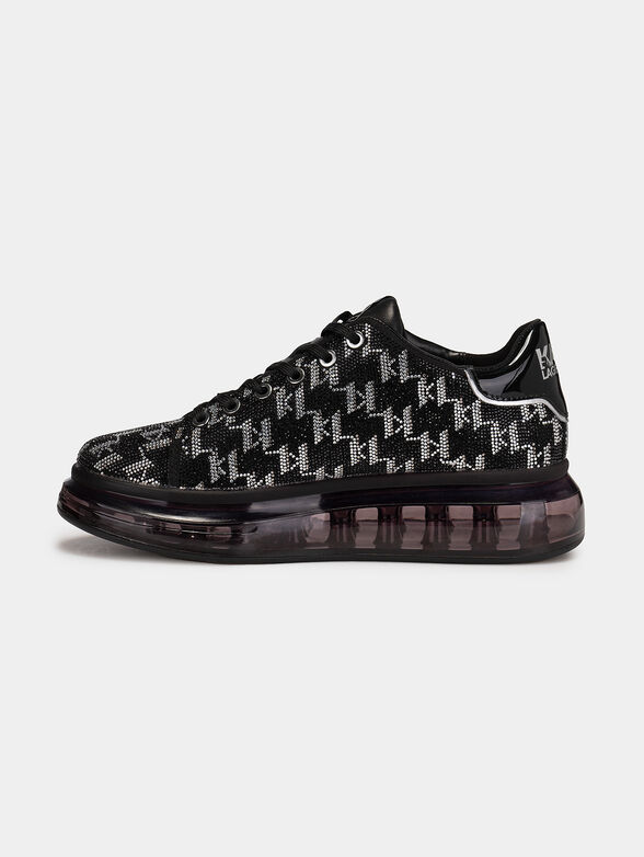 GLITTER MIX sneakers with appliquéd rhinestones - 4