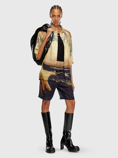 PR-P-TOLL-SHO-SS unisex viscose blend shorts  - 4