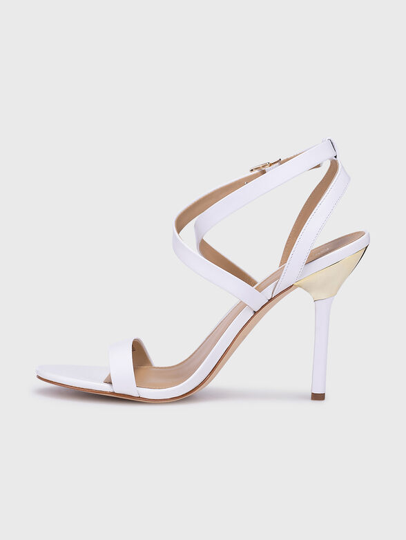 ASHA white heeled sandals - 4