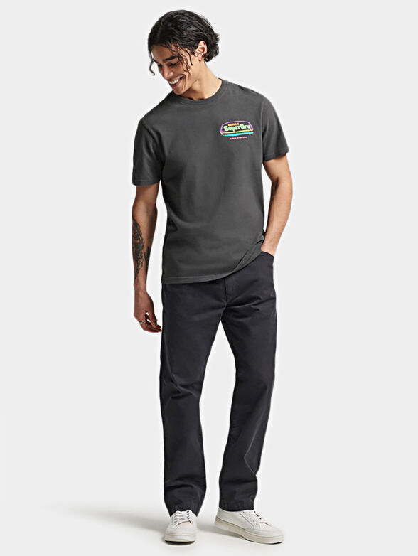 Black T-shirt with print - 2