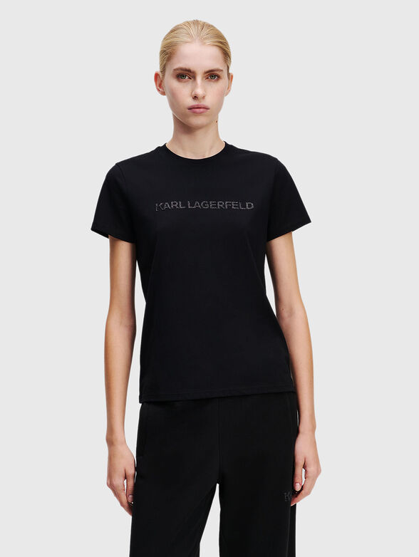 Cotton T-shirt with logo detail - 1