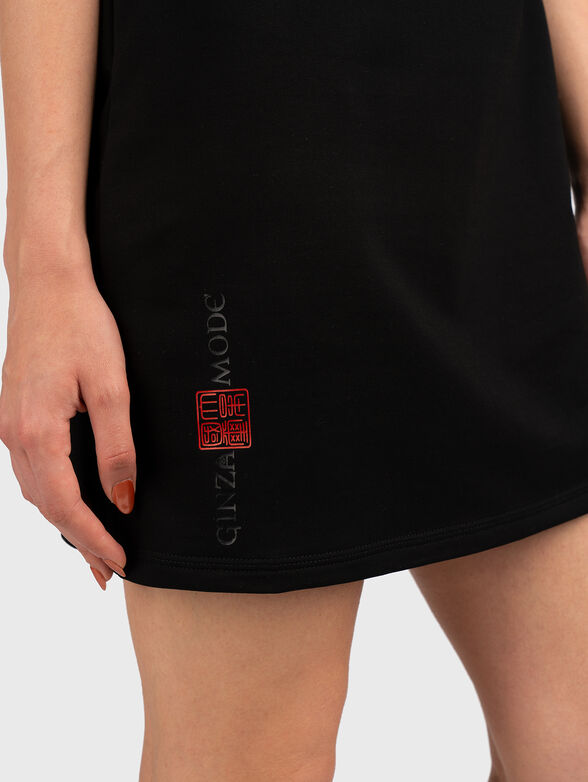 GMDL 020 dress with contrasting print - 5