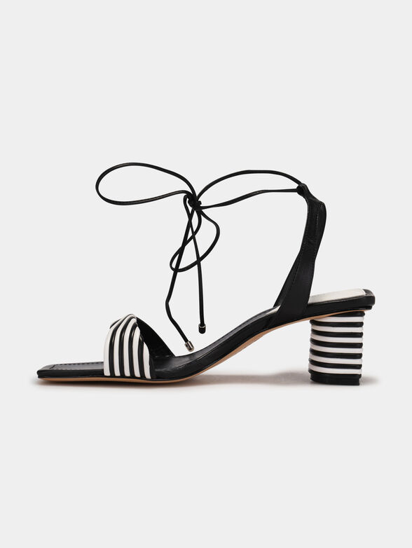 Black heeled sandals - 4