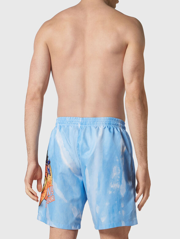 Beach shorts with tie-dye effect - 2