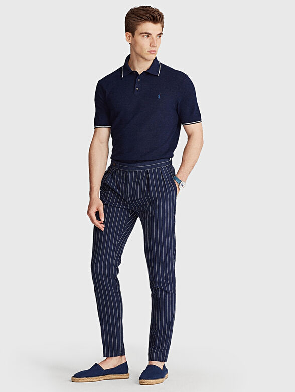 Polo-shirt made of cotton and linen - 1