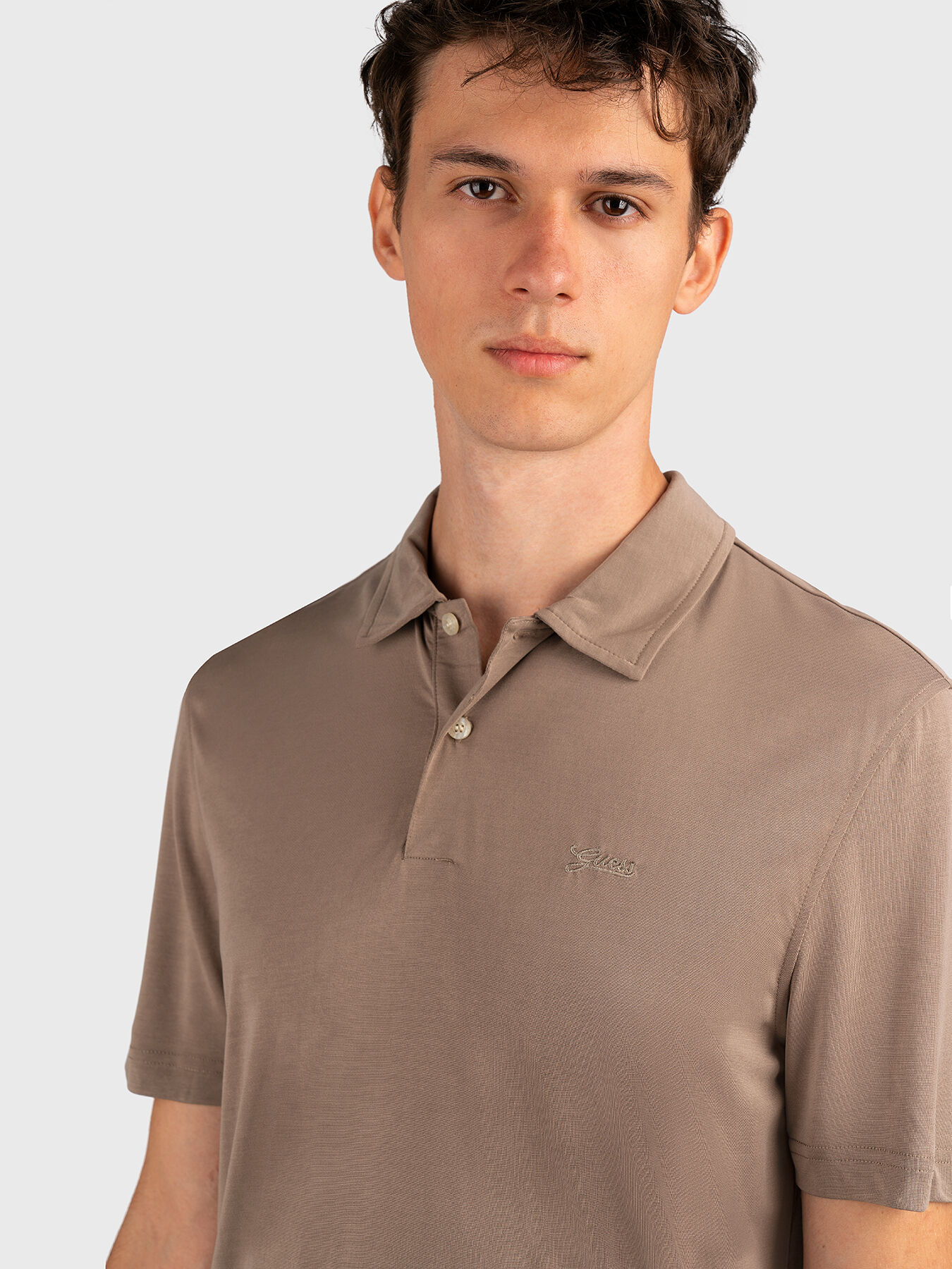 Polo shirt with logo embroidery brand GUESS