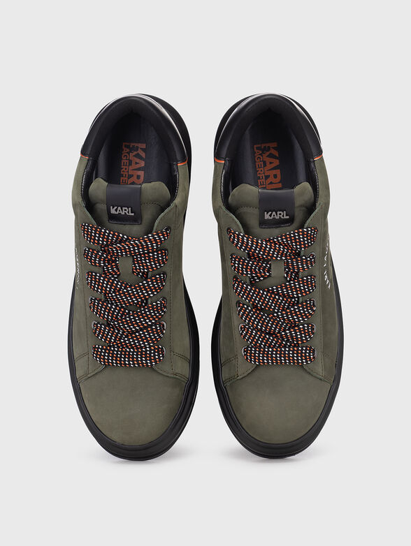 Leather shoes with accent ties - 6