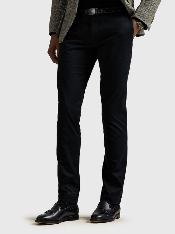 Тъмносин слим чино панталон - 1