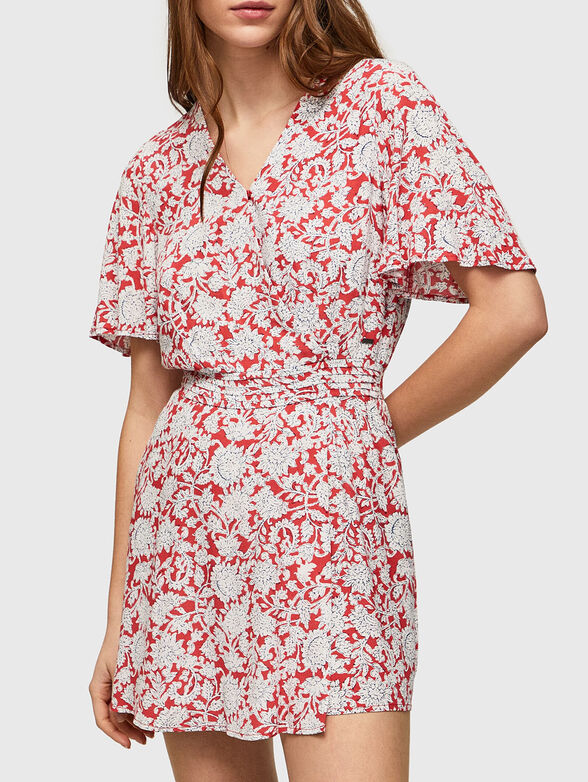 BERYL dress with accent sleeves - 0