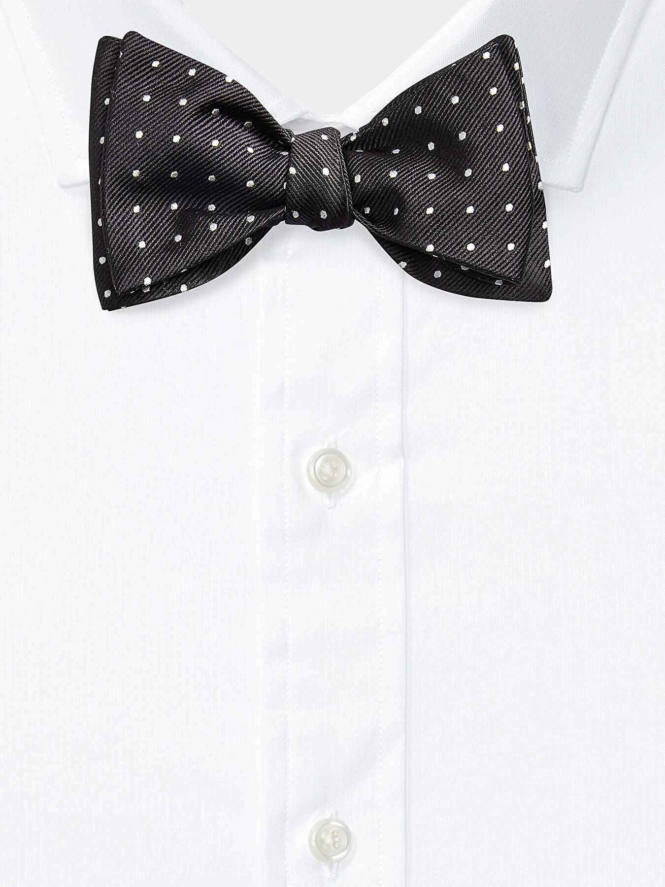 Black bow tie with dotted pattern brand POLO RALPH LAUREN Globalbrandsstore en