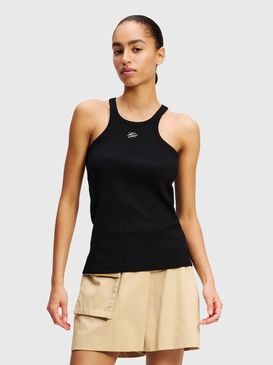 Tank top with logo embroidery - 1