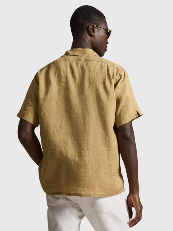 Short-sleeved linen shirt - 3