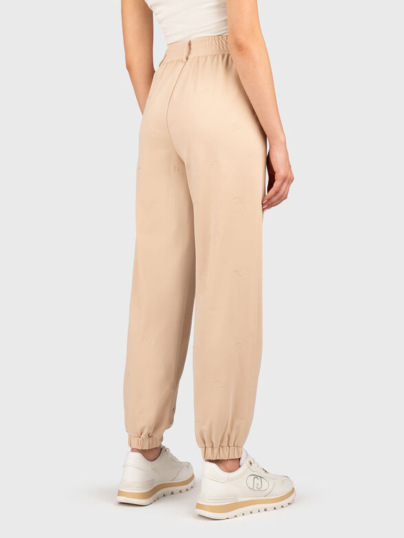 High waisted trousers with rhinestones - 1