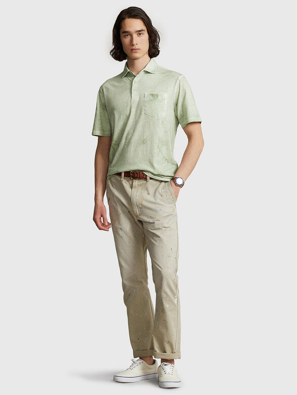 Green Polo-shirt with pocket - 2