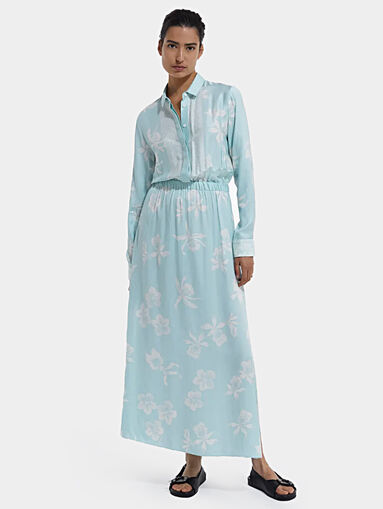 Long dress with floral motifs - 3