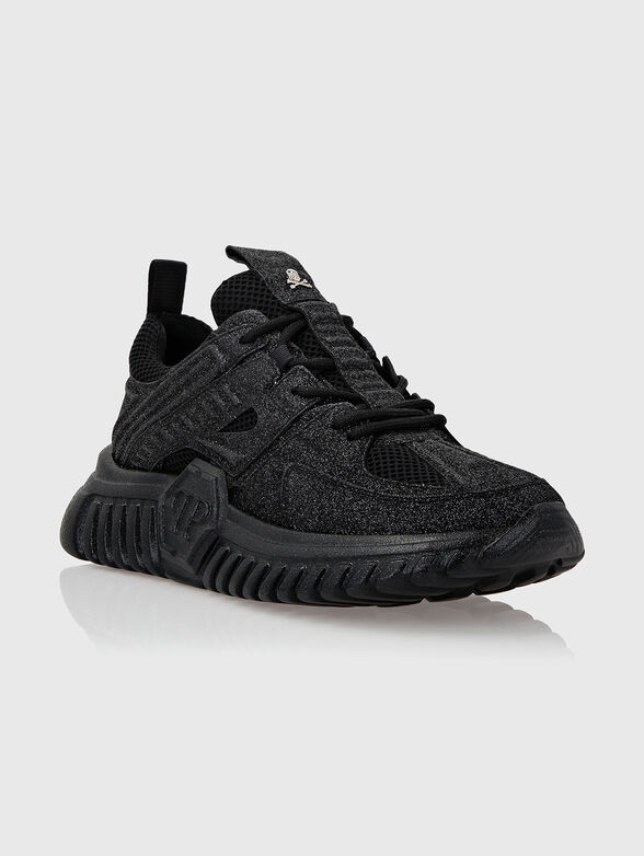 Black shiny sneakers - 2