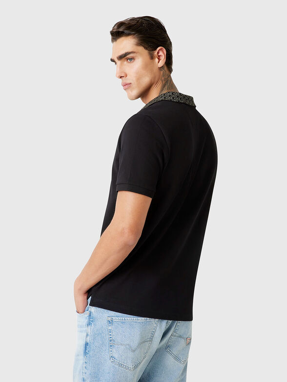 Cotton polo shirt with logo - 3