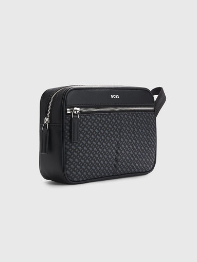 Toiletry bag with monogram logo print - 3