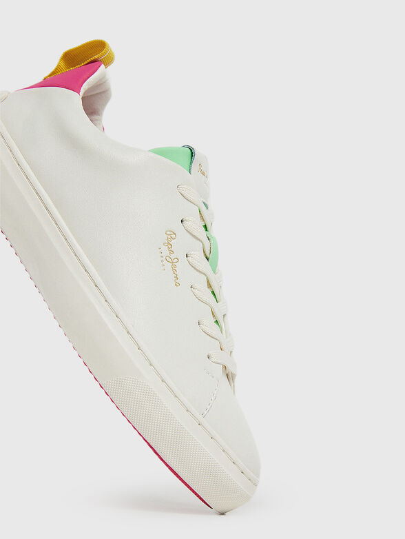 Leather sneakers CAMDEN STREET W with colour details - 4