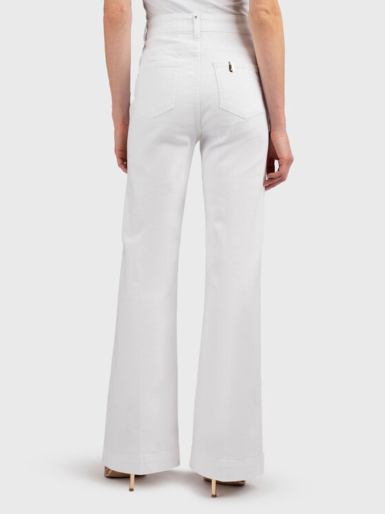 High rise flared jeans with buttons - 2