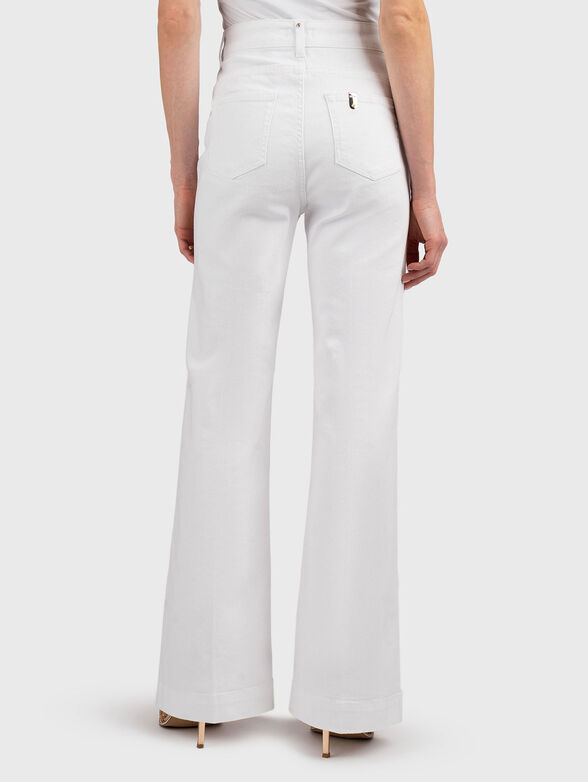 High rise flared jeans with buttons - 2