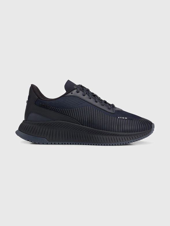 Black sneakers with rubberised details - 1