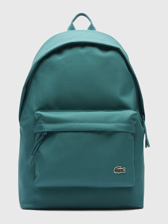 Unisex black backpack with logo detail - 1