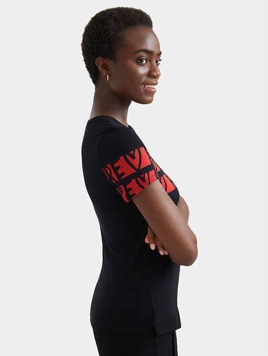 Fine knit t-shirt lettering - 4