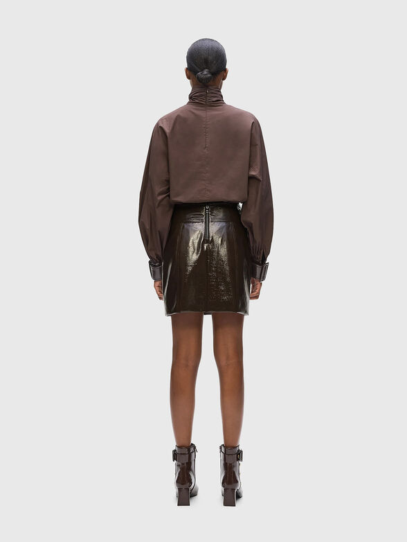 Patent faux leather skirt - 2