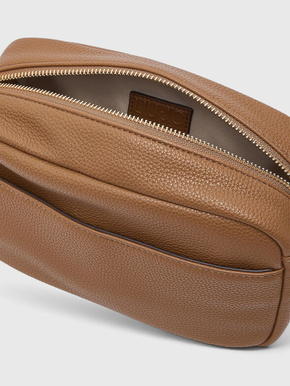 Black eco leather crossbody bag - 5