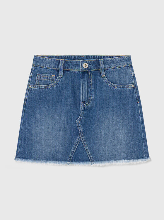 Mini denim skirt - 1