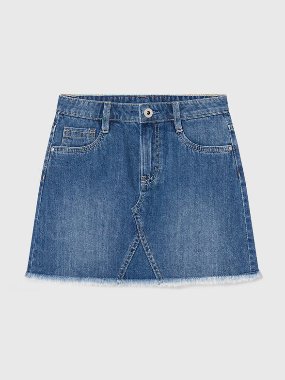 Mini denim skirt - 1