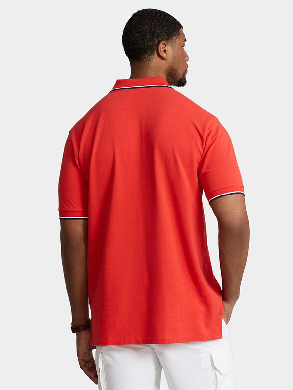 Polo shirt in red color - 3