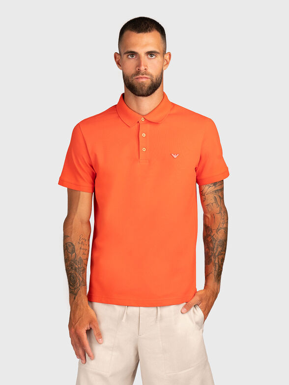 Cotton polo shirt with buttons - 1