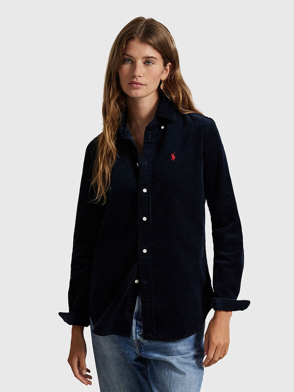 Slim fit corduroy shirt - 1