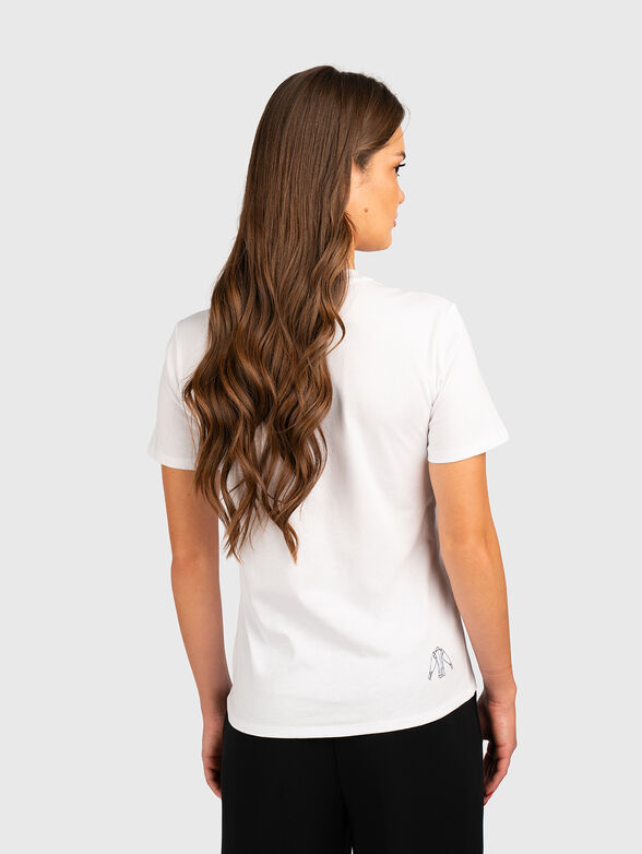 Round neck white T-shirt - 3