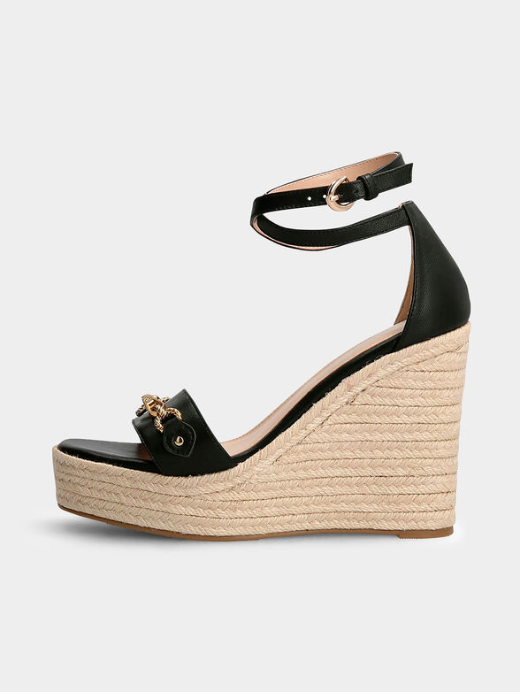 WENDY platform sandals in beige color - 1