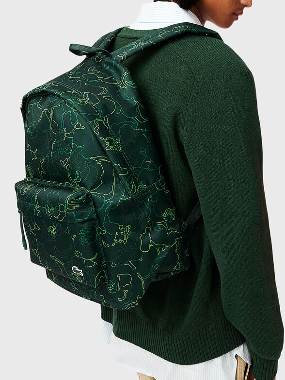 Backpack with floral print - 5