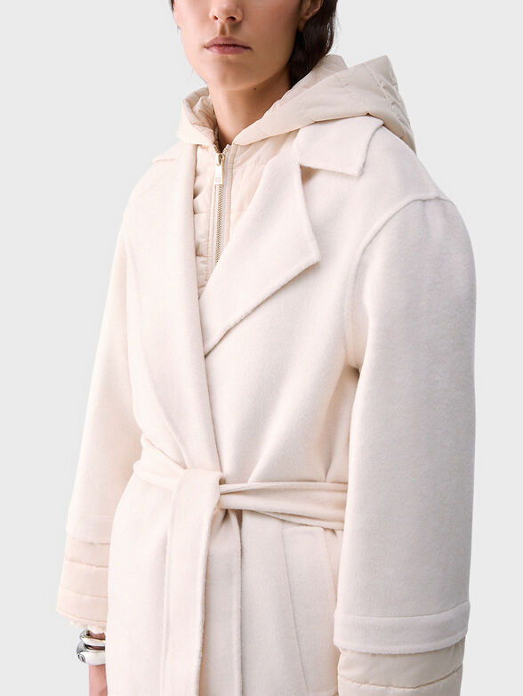 Coat with waist belt - 4