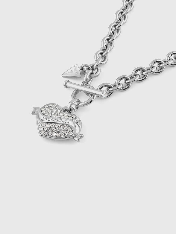 HEART necklace wirh logo - 3