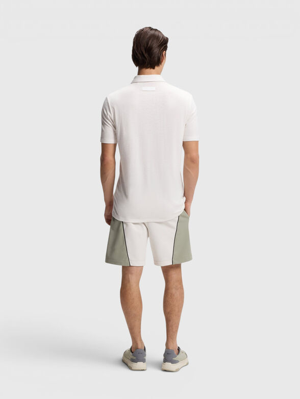 Linen-blend polo shirt - 3