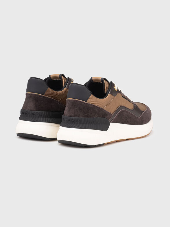 Suede and textile sports shoes - 3