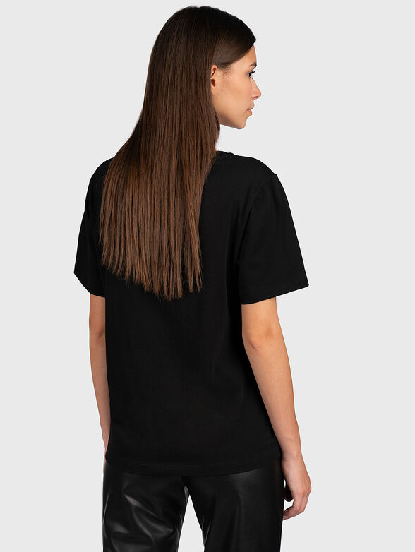 Black T-shirt with mini logo print - 3