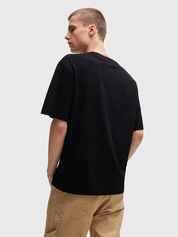 Cotton T-shirt with print - 3