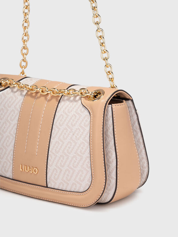 Crossbody bag with monogram logo print - 5