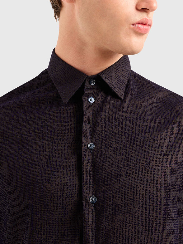 Textured viscose shirt  - 4