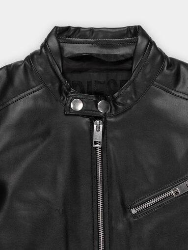 JCASEKA faux leather racer jacket - 3