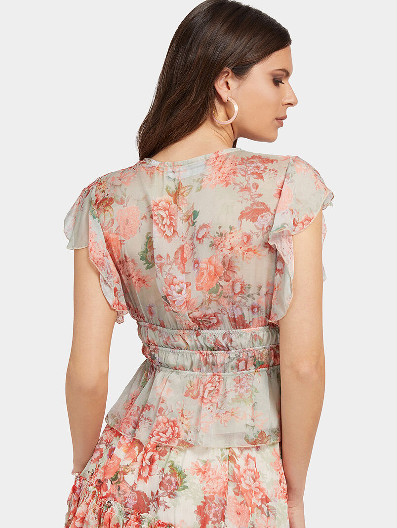 Joandra top with floral print - 3